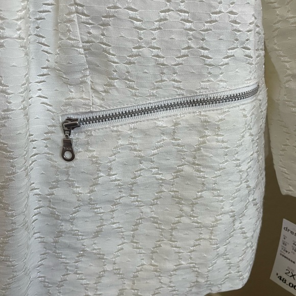 Plus Size Roz & Ali Ivory Textured Blazer NWT Size 2X - Picture 2 of 10